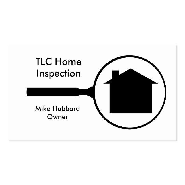Simple Home Inspection Business Card