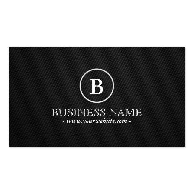 Simple Monogram Investment Banker Business Card