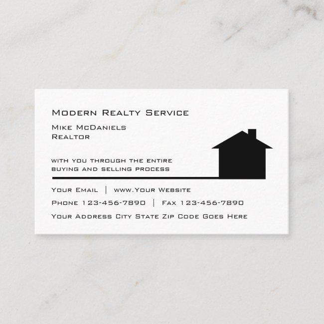 Simple Real Estate Theme Business Card