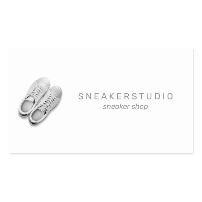 Sneaker Shoes Sport Gray Business Card