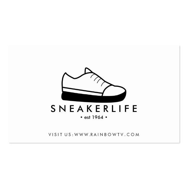 Sneaker Sport Shoes Hand Drawn Business Card