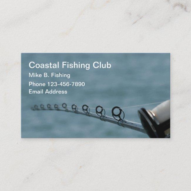 Sports Fishing Tackle Bait Store Business Card