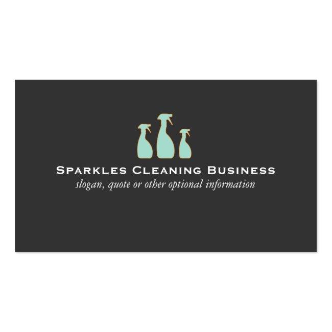 Spray Bottle Home Cleaning Service Business Card
