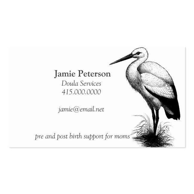 Stork Call The Doula Business Cards