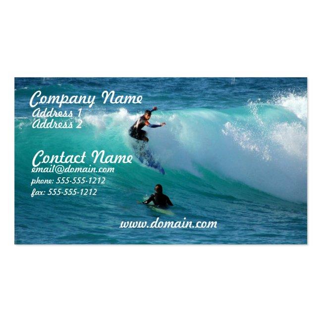 Surf Background Business Card