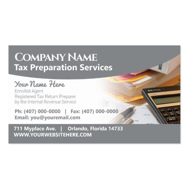 Tax Preparation (preparer) Business Card
