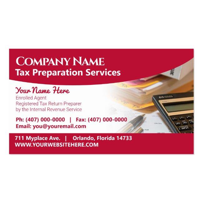Tax Preparation (preparer) Business Card