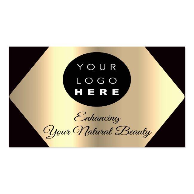 Thank You For Your Purchase Gold Custom Logo Business Card