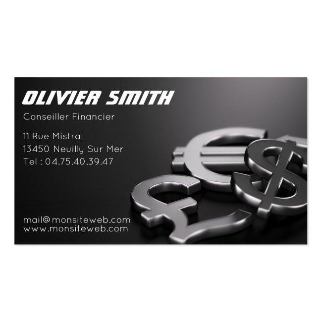 To Advise Financial Business Card