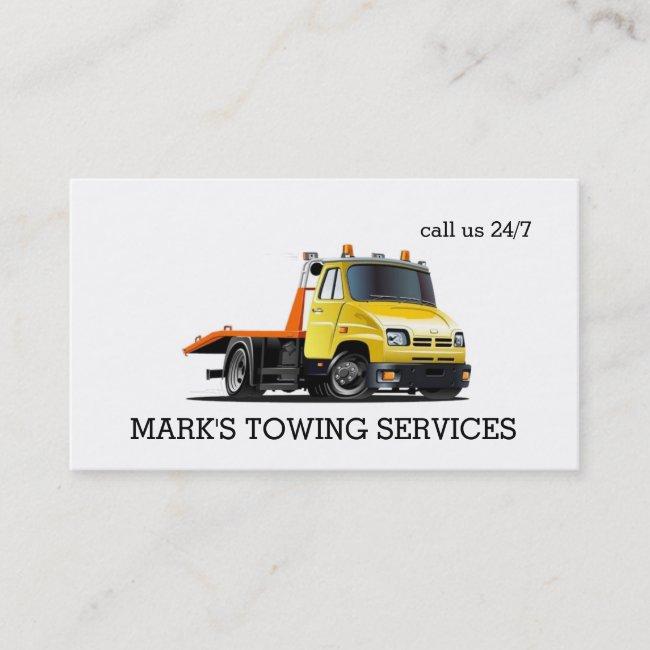 Towing Truck Business Card