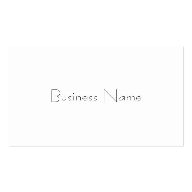 Trendy Minimalist Template Professional Elegant Business Card