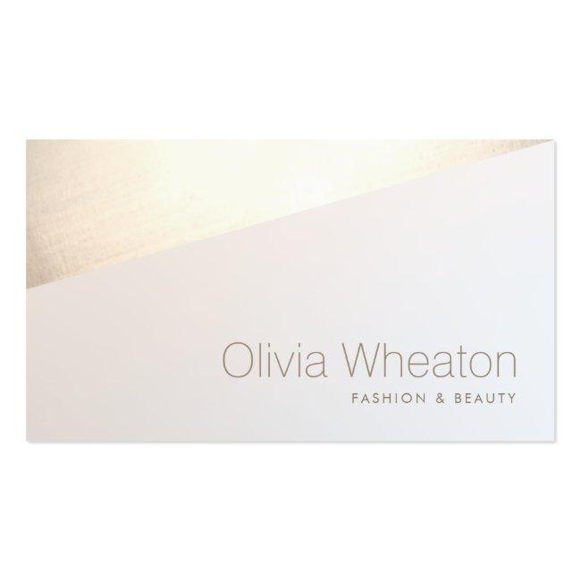 Trendy Professional Gold Geometric Business Card