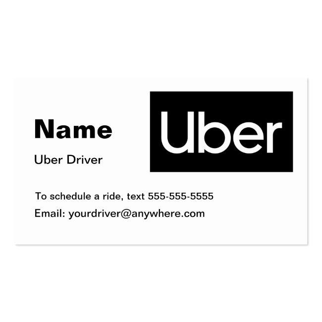 Uber Business Card