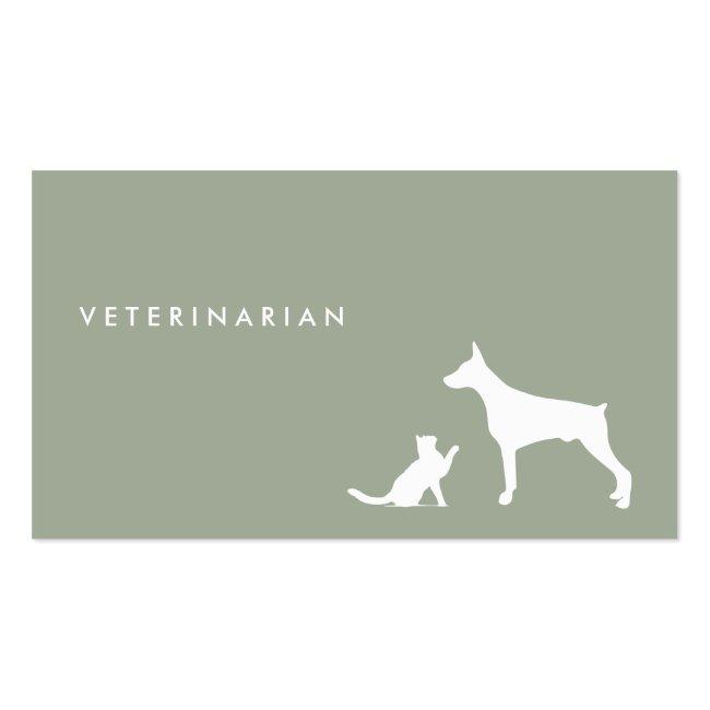 Veterinarian Cat And Dog ı Business Card
