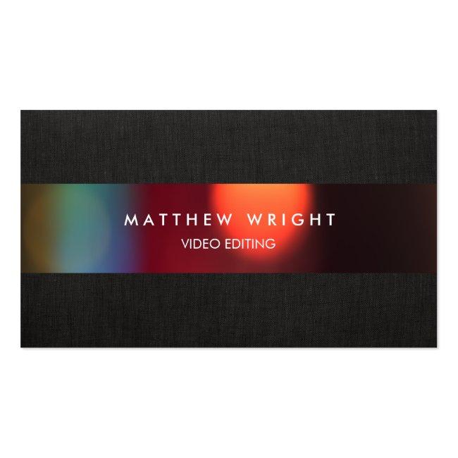 Video Editor Cinematography Film Business Card