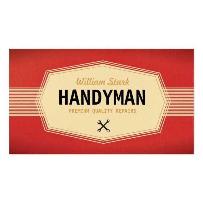 Vintage Handyman Business Cards