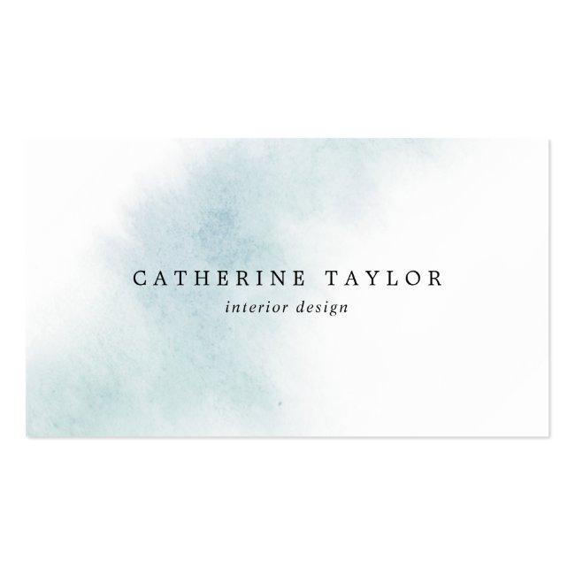 Watercolor Wash | Blue Business Card