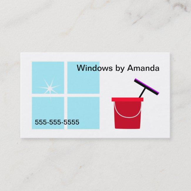 Window Cleaning Business Card