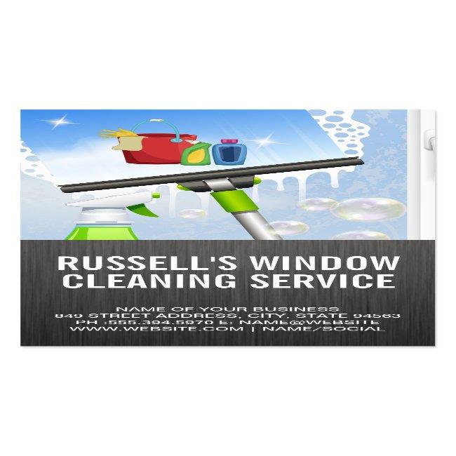 Window Cleaning Service | Clean Icon Business Card
