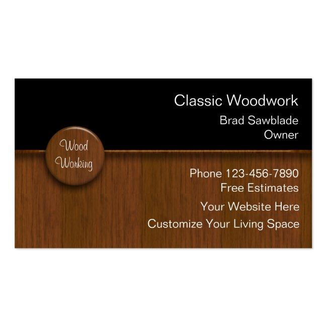 Wood Working Business Cards