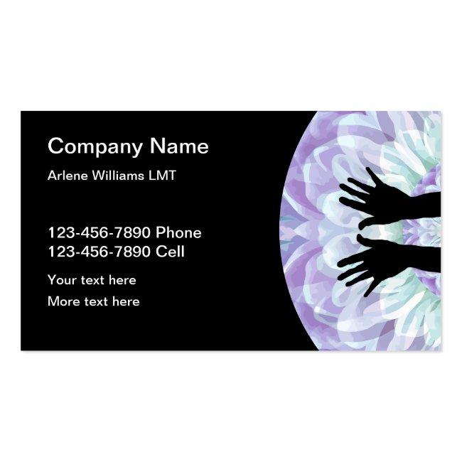 Zen Style Massage Business Card Magnet