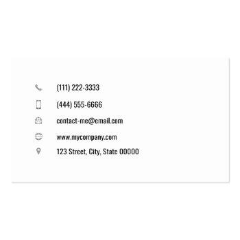 Small 02-2021 Customizable Handyman Contractor Tools V3 Business Card Back View