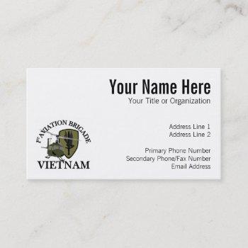 1st avn bde vietnam vet huey business card
