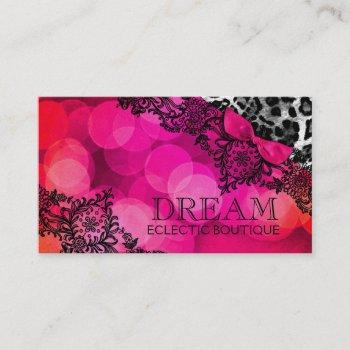 311 dream in leopard and lace business card