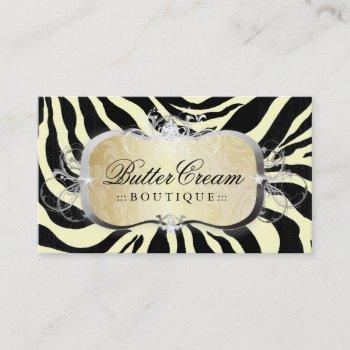 311 lavish buttercream platter zebra business card