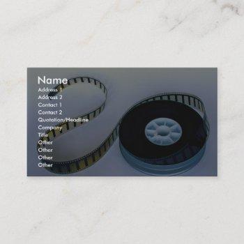 35mm blank film reel business card