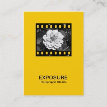 35mm film frame 01 - amber business card