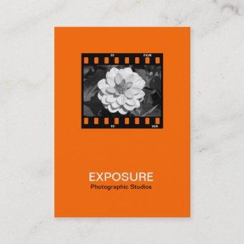 35mm film frame 01 - orange business card