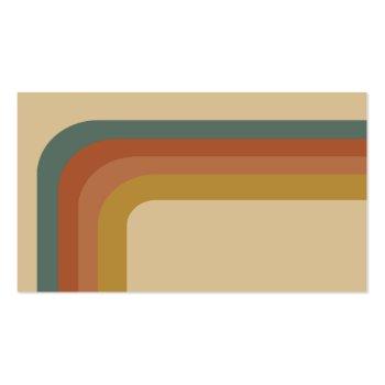 Small 70's Style Retro Thank You Business Card Back View