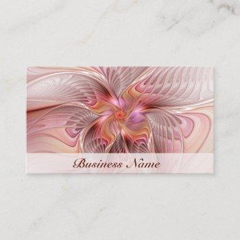 abstract butterfly colorful fantasy fractal art business card