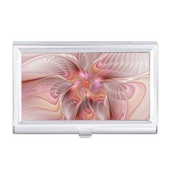 abstract butterfly colorful fantasy fractal art business card case