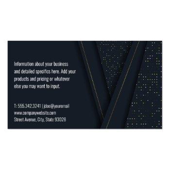 Small Abstract Luxury Background Business Card Back View