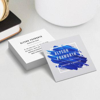 abstract paint logo square business card