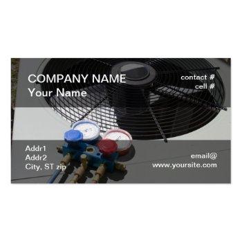 Small Ac Maintenance Business Card Front View