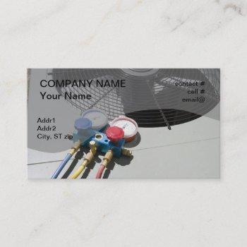 ac maintenance business card