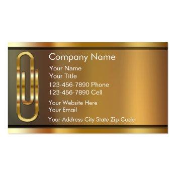 Small Accountant Business Cards Front View