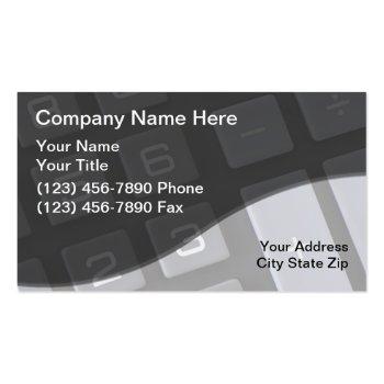Small Accountant Business Cards Front View
