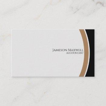 accountant cpa black and gold business card