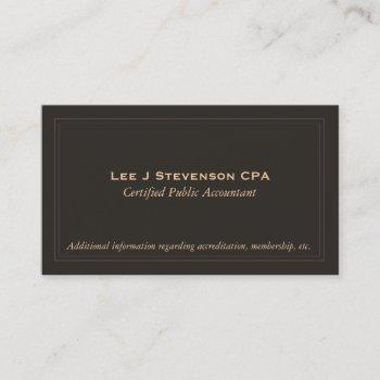 accountant cpa business card