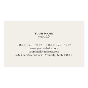 Small Accountant Cpa Business Card Back View