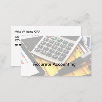 accountant cpa modern business cards