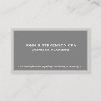 accounting  business card