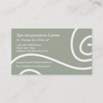 acupuncture medical business cards
