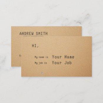 add your own image hihello business card