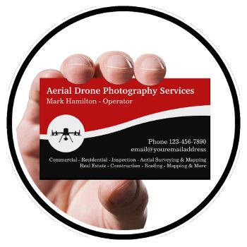 aerial drone photography new business cards
