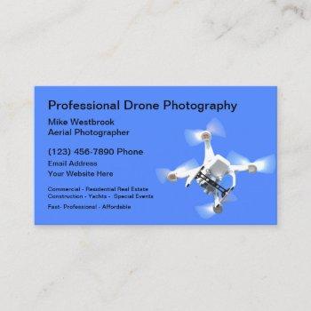 aerial drone photography professional business card